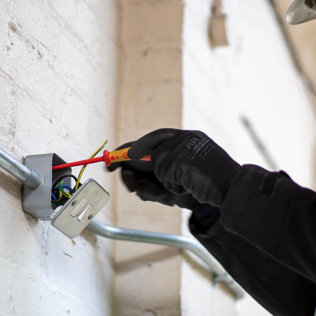 Domestic rewire work in a London home