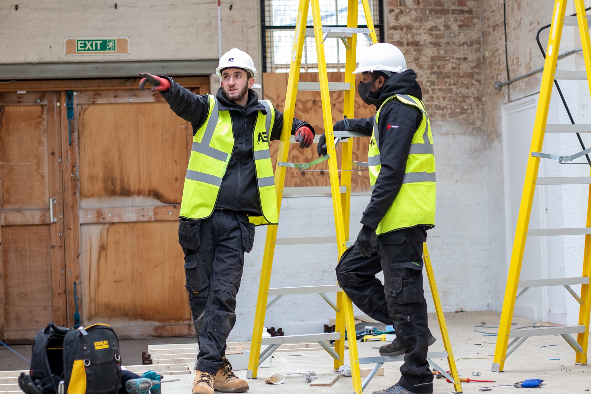 A Electric Solutions team on a London site